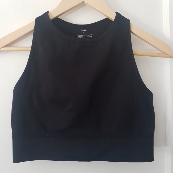 knix Other - Knix Seamless Racer Back Bra Black Sz L